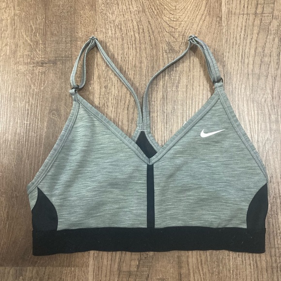 Nike Other - Nike Dri fit gray and black Racerback sports bra size small